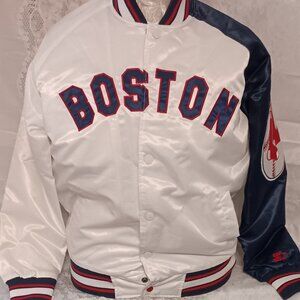 Official Red Sox Starter Jacket White